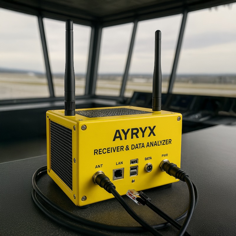 AYRYX Receiver & Data Analyzer — ground sensor